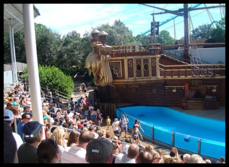 Le spectacle "Clyde et Symore" (A la recherche d'un trésor sur l'île aux pirates)